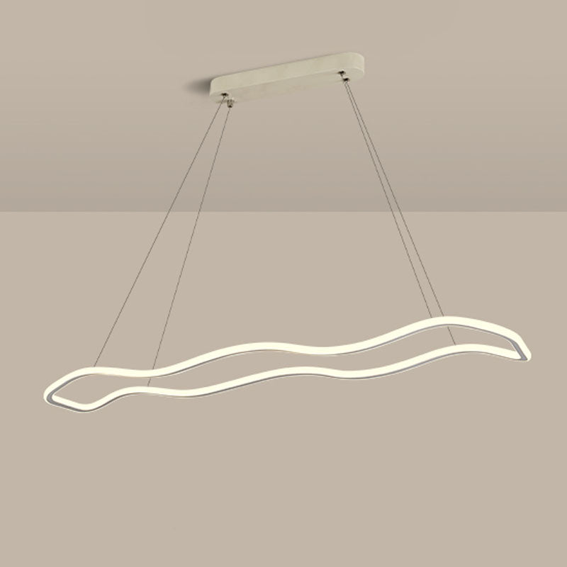 Wedelnde aufgehängte Beleuchtungsstoffe moderne Kronleuchter für Esszimmer Acryl