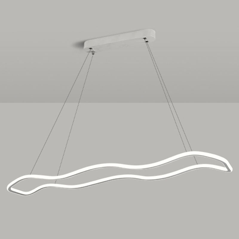 Wedelnde aufgehängte Beleuchtungsstoffe moderne Kronleuchter für Esszimmer Acryl