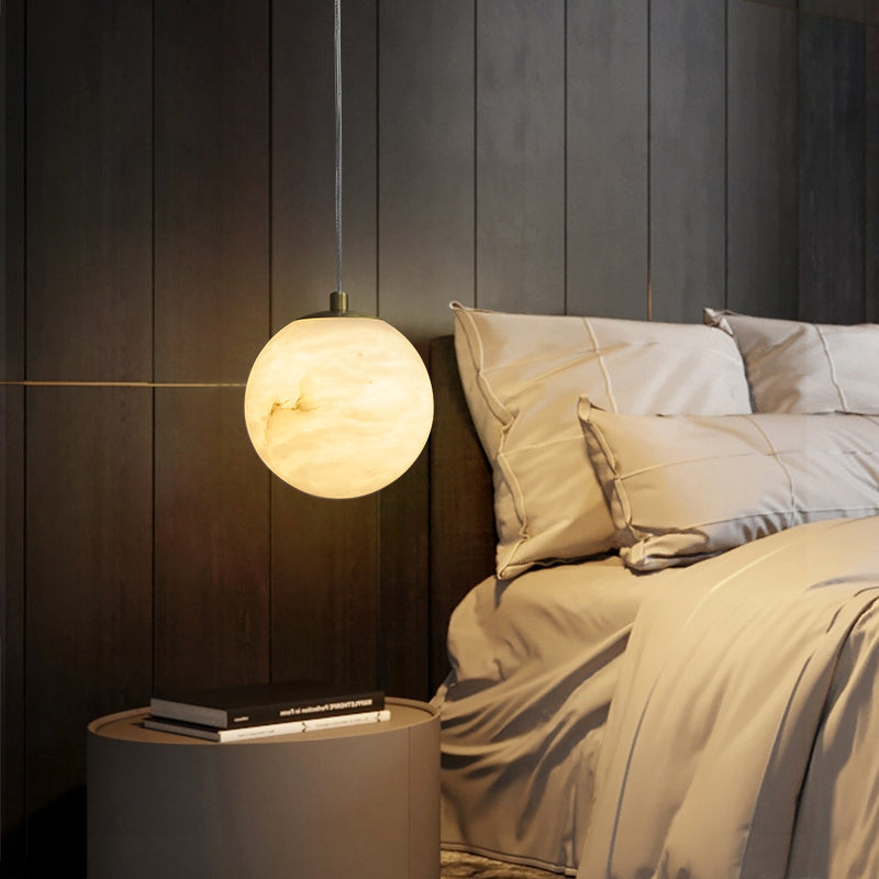 Marble 1-Light Hanging Lamp, Nordic Simplicity Design Pendant Lighting for Living