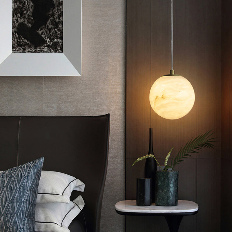 Marble 1-Light Hanging Lamp, Nordic Simplicity Design Pendant Lighting for Living