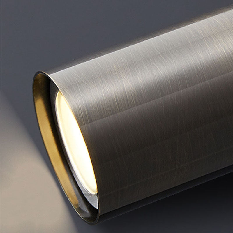 Minimalist Cylinder Hanging Lamp, Modern Metal Pendant Light for Bedroom