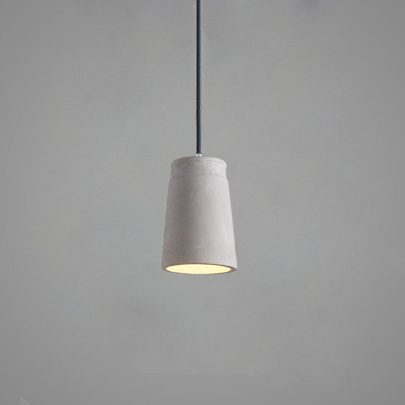 Geometric Down Lighting Pendant Modern Style Cement 1 Light Drop Pendant