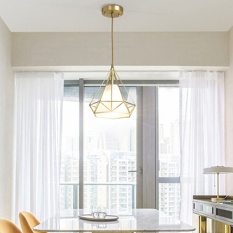 3 Lichthängeleuchte mit Käfigschatten, Nordic Simple Style Cluster-Anhängerlicht für Innenräume