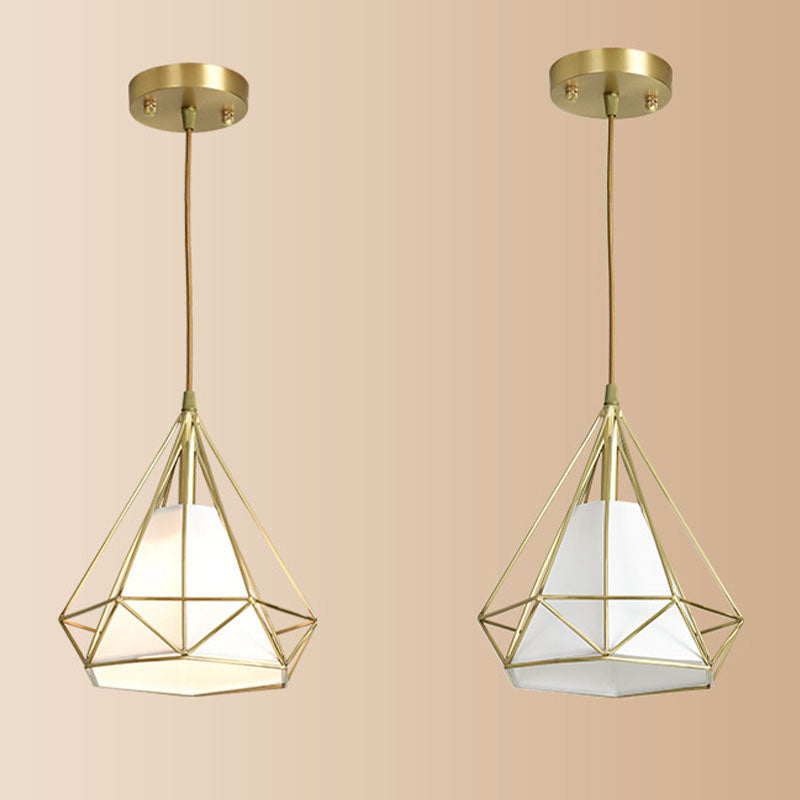 3 Lichthängeleuchte mit Käfigschatten, Nordic Simple Style Cluster-Anhängerlicht für Innenräume