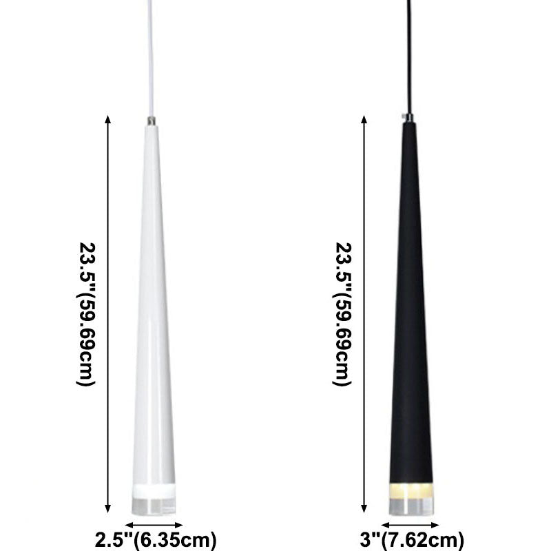 Minimalistische lineare Anhängerbeleuchtung, langes Acrylhängellicht für Wohnzimmer