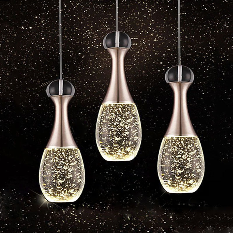 Minimalist Style Teardrop Cluster Anhänger Licht, Metall Multi -Anhänger Deckenleuchte