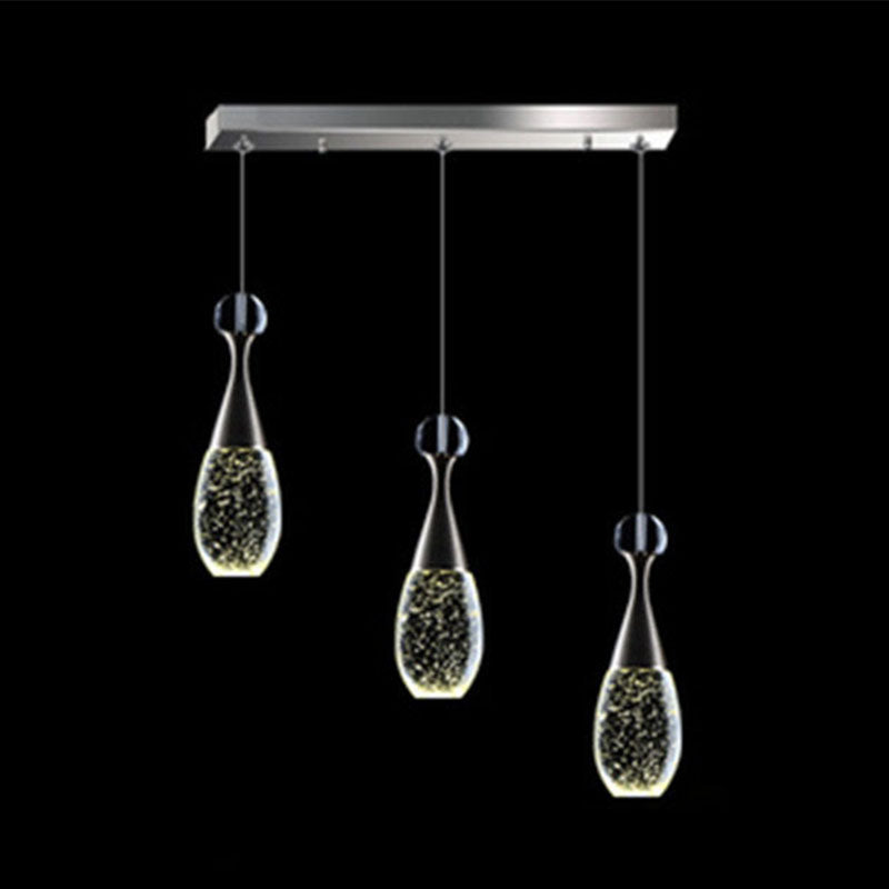 Minimalist Style Teardrop Cluster Anhänger Licht, Metall Multi -Anhänger Deckenleuchte