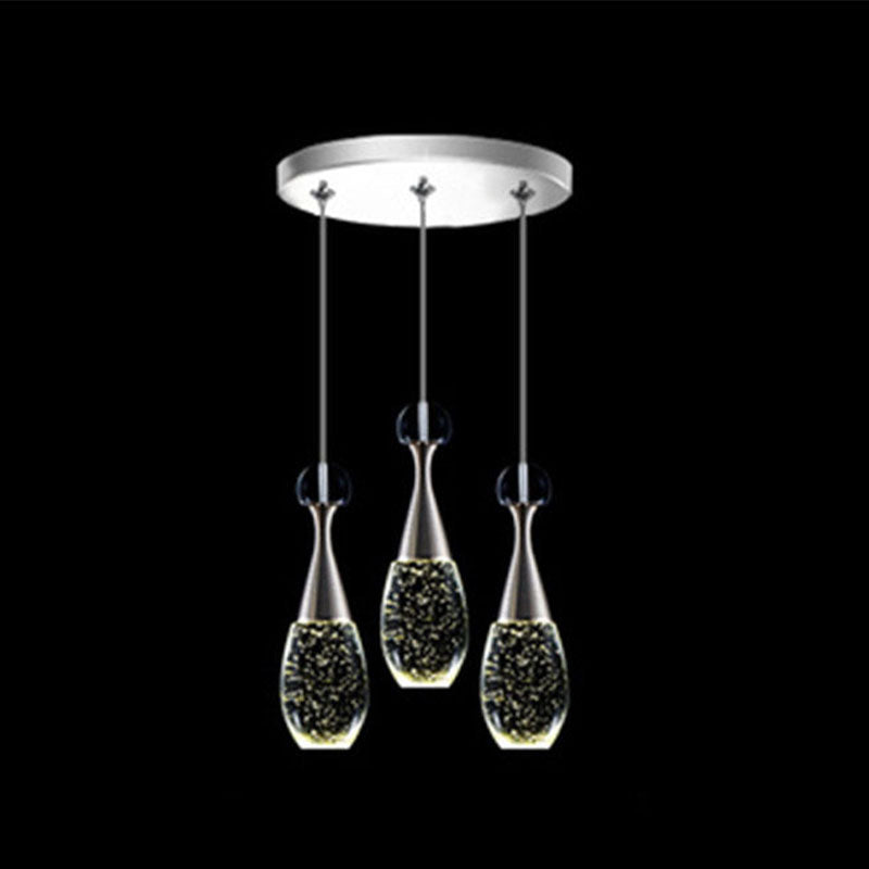 Minimalist Style Teardrop Cluster Anhänger Licht, Metall Multi -Anhänger Deckenleuchte