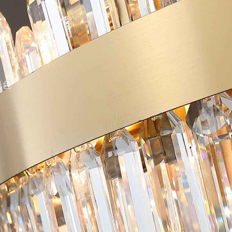 Post Modern in stile Crystal Island Light Gold Simplicity Hanging Light per sala da pranzo