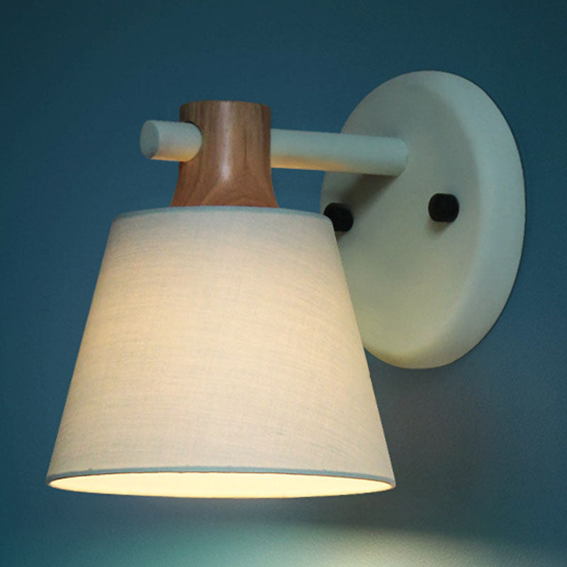 Modern Style Wall Mounted Light Fixture Cylinder Metal 1 Head Sconce Lighting