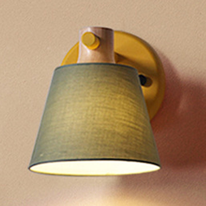 Modern Style Wall Mounted Light Fixture Cylinder Metal 1 Head Sconce Lighting