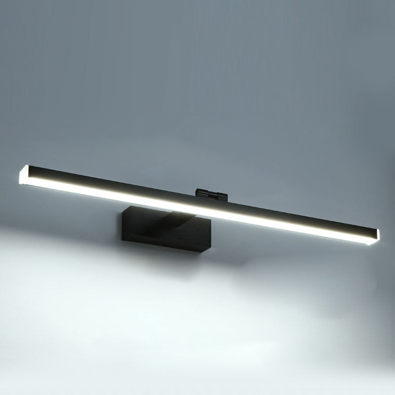 Metal Sombra lineal Azul de pared Luz de pared Moderna 1 Cabeza de montaje en la pared de la pared en negro