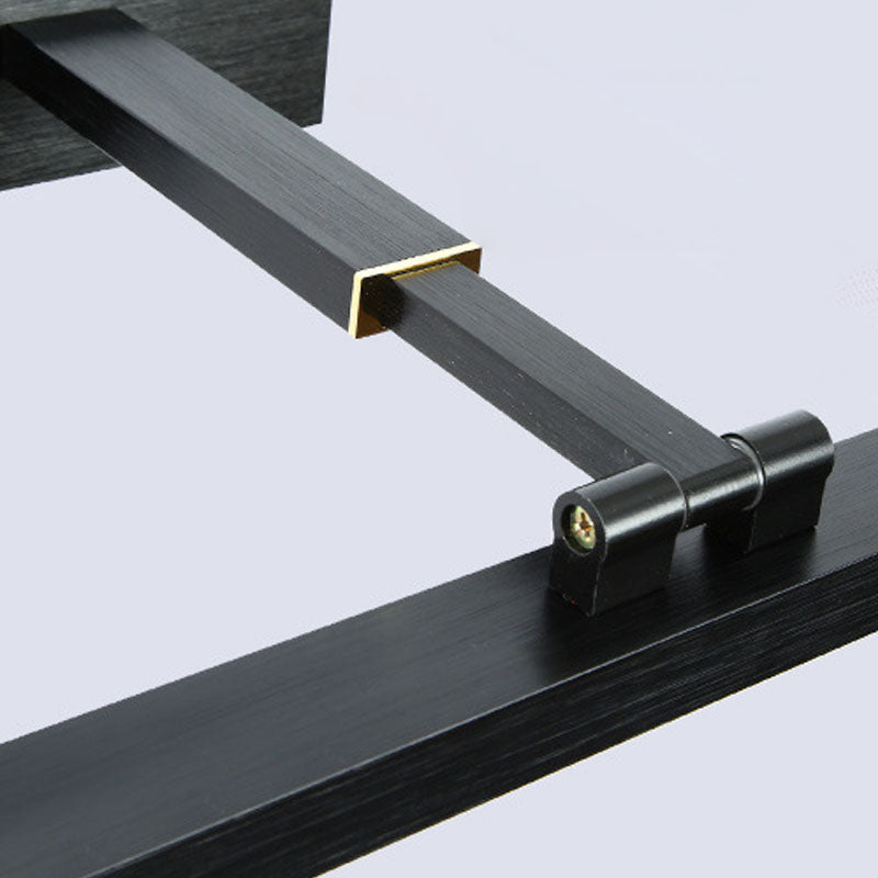 Metal Sombra lineal Azul de pared Luz de pared Moderna 1 Cabeza de montaje en la pared de la pared en negro