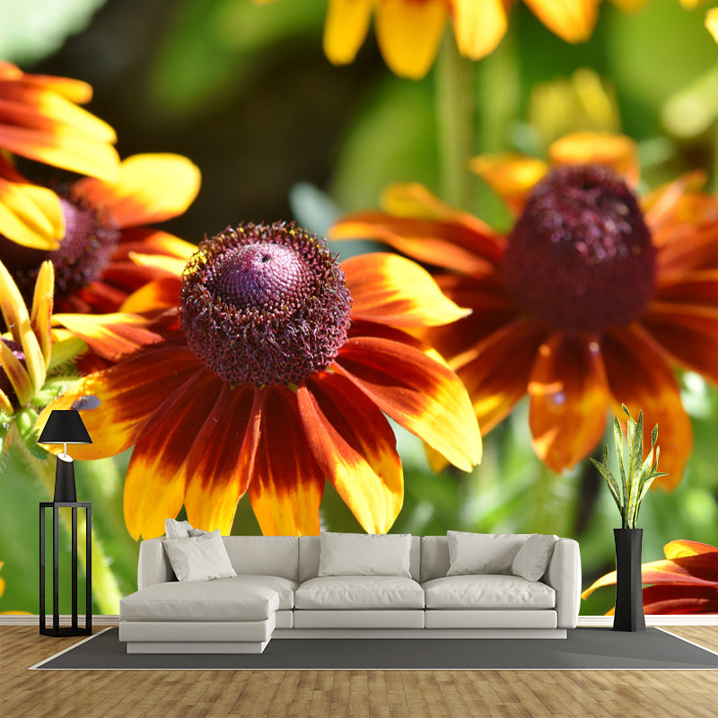 Flower Wall Decals Stain Resistant Home Wall Decor for Bedroom Living Room