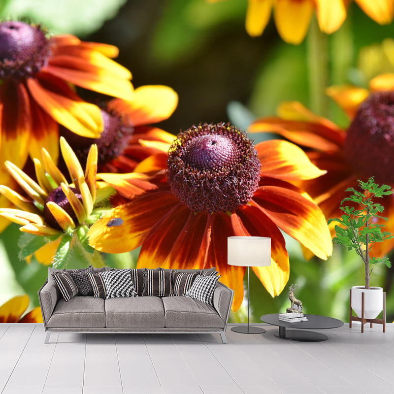 Flower Wall Decals Stain Resistant Home Wall Decor for Bedroom Living Room