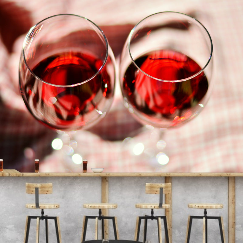 Wine Wall Mural Modern Decoration for Bar Waterproofing, Custom Size Available