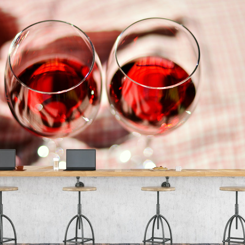 Wine Wall Mural Modern Decoration for Bar Waterproofing, Custom Size Available