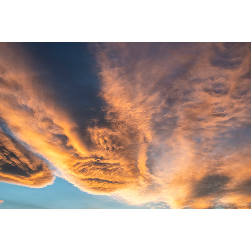 Cloudy Sky Wall Mural Modern Decoration for Hallway Corner Decoration, Waterproofing