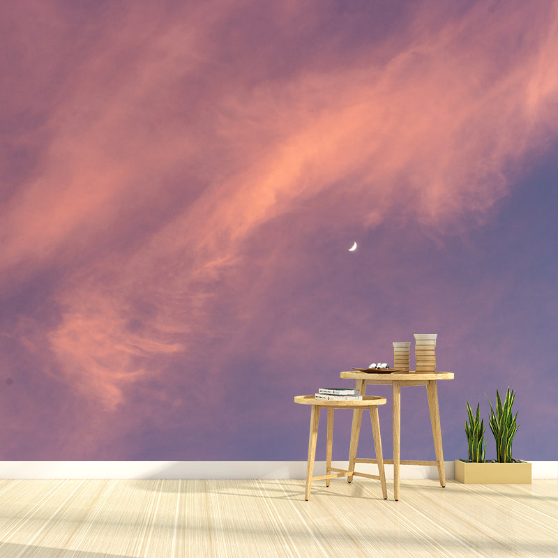 Sky Photography View Wall Mural Decoration for Kitchen Dining Room, Moisture Resistant