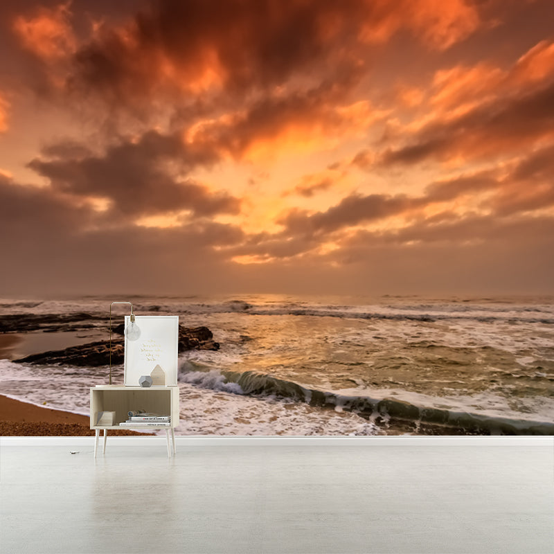 Sand of Beach Wall Decor for Sleeping Room Water Resistant Wall Decoration