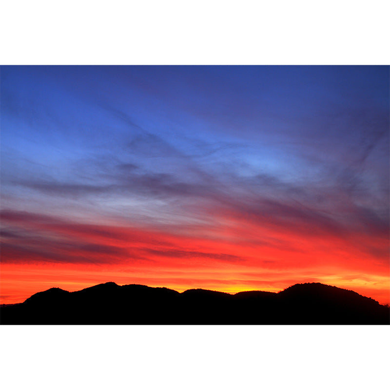 Fire Cloud Mural for Sleeping Room Bedroom, Removable, Customized Size