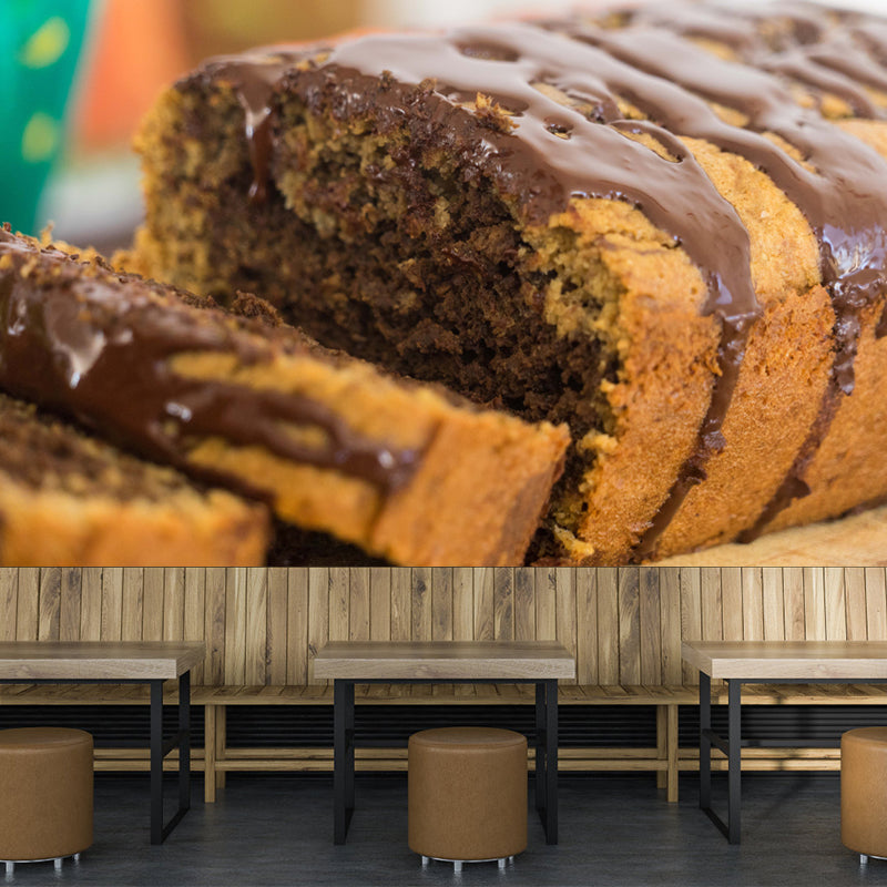 Sweet Dessert Mural Decal Modern Smooth Wall Covering for Bakery Interior