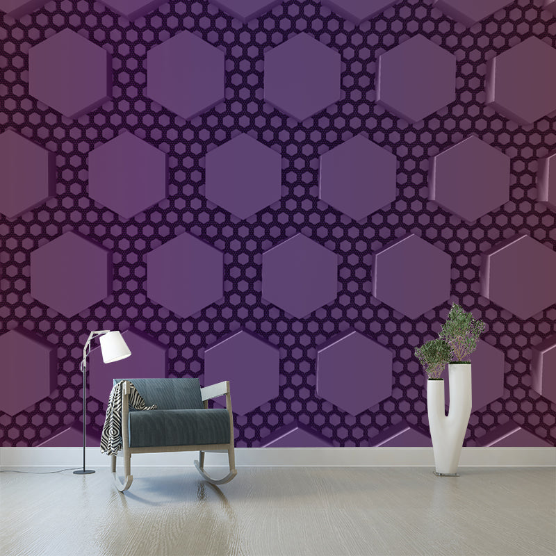 Creative Geometry Wall Mural for Sitting Room Moisture Resistant, Made to Measure