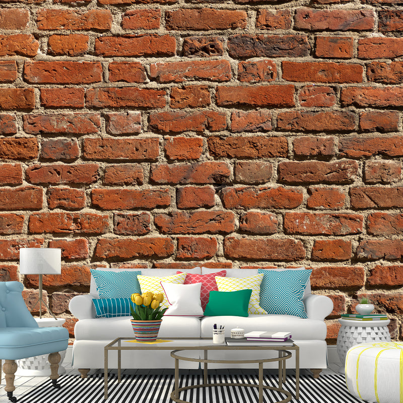 Vintage Brick Mural Wallpaper Home Decoration Moisture-Resistant, Made to Measure