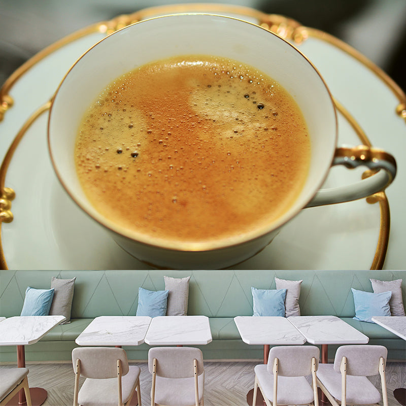 Customized Aromatic Coffee Mural Decal Modern Soft Color for Coffee Shop