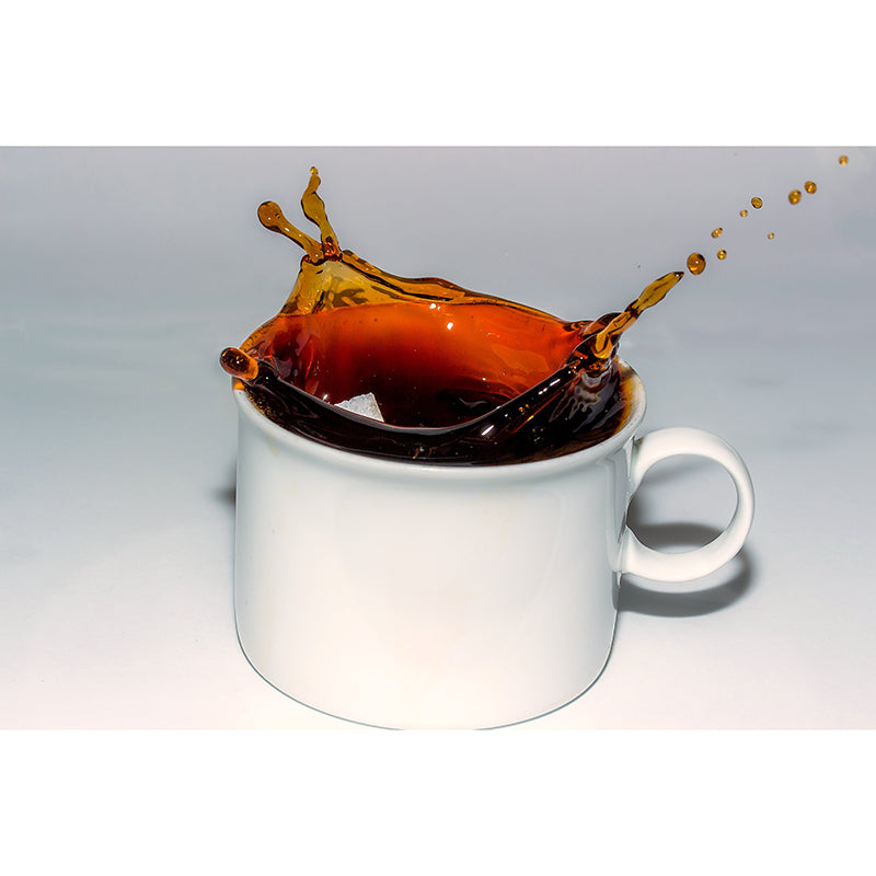 Aromatic Coffee Mural Photography Horizontal Wall Covering for Coffee Shop