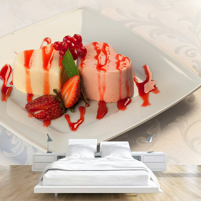 Minimalism Dessert Mural Modern Style Wall Covering for Dessert Shop Baking Shop