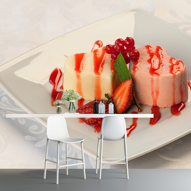 Minimalism Dessert Mural Modern Style Wall Covering for Dessert Shop Baking Shop