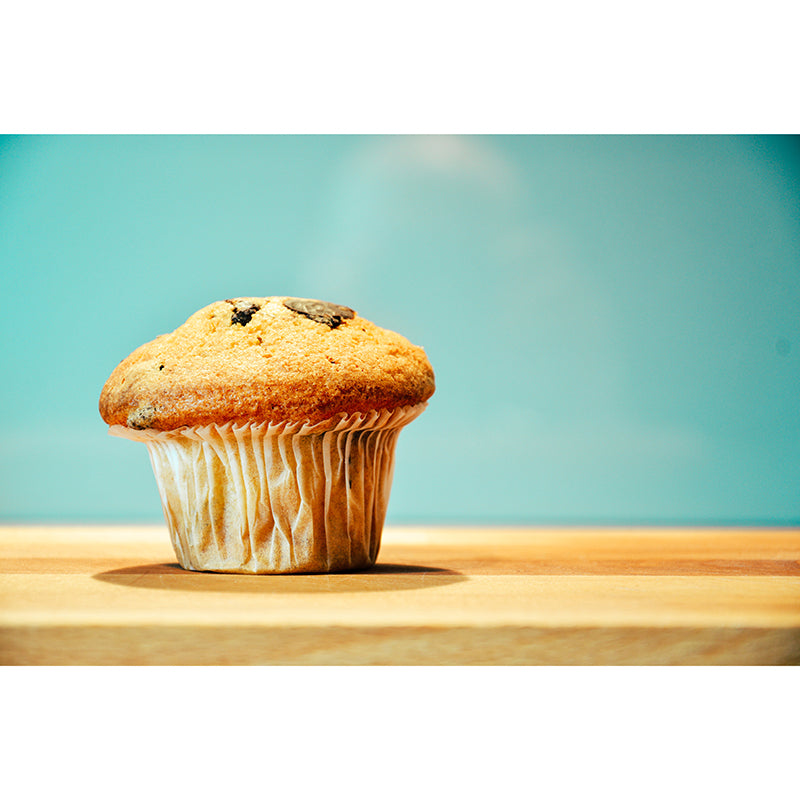 Delicious Muffin Mural Photography Wall Covering for Dessert Shop Baking Shop