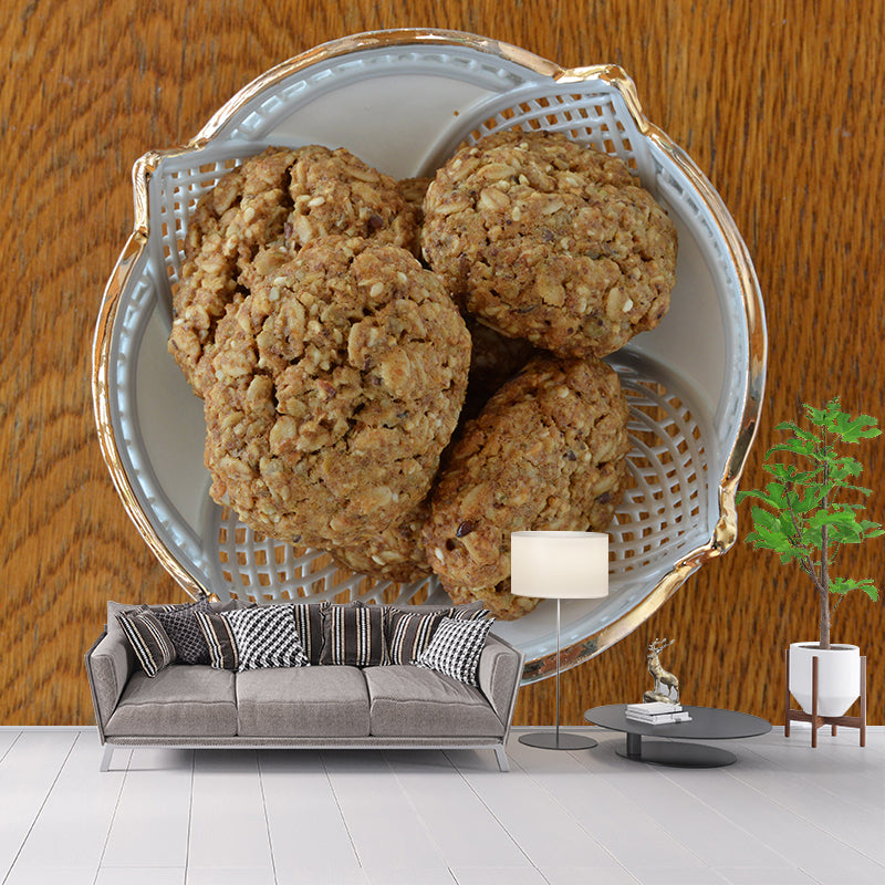 Minimalism Dessert Mural Photography Wall Covering for Dessert Shop Baking Shop