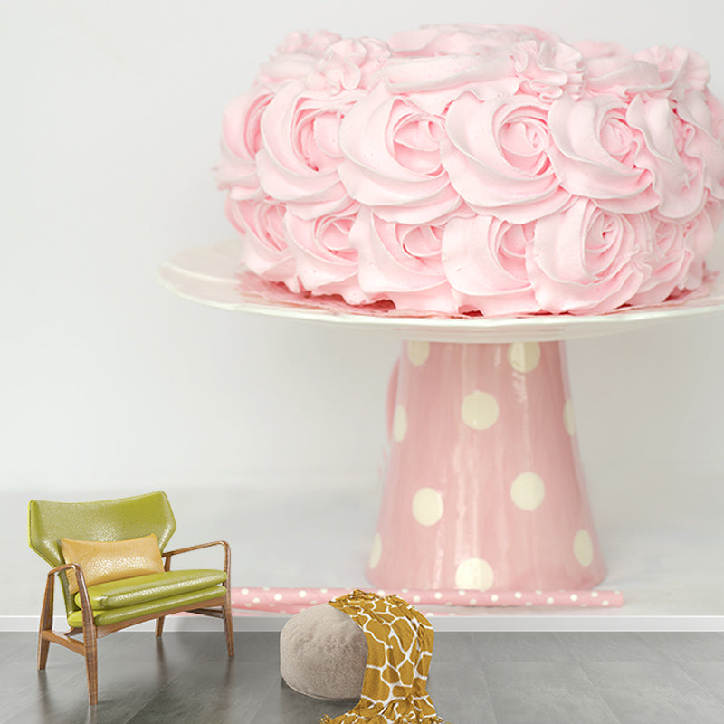 Dessert Wall Mural Decal Moisture Waterproofing Wallpaper Resistant for Bakery