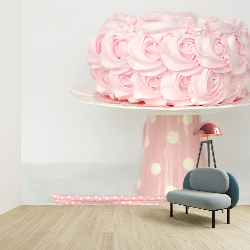 Dessert Wall Mural Decal Moisture Waterproofing Wallpaper Resistant for Bakery