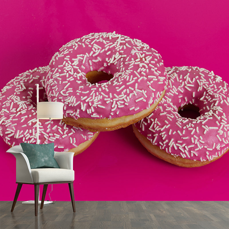 Dessert Wall Mural Decal Moisture Waterproofing Wallpaper Resistant for Bakery