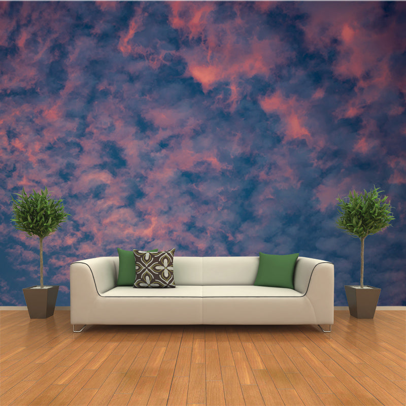 Sun and Clounds Mural Wall Paper Home Decorations for Kitchen Living Room