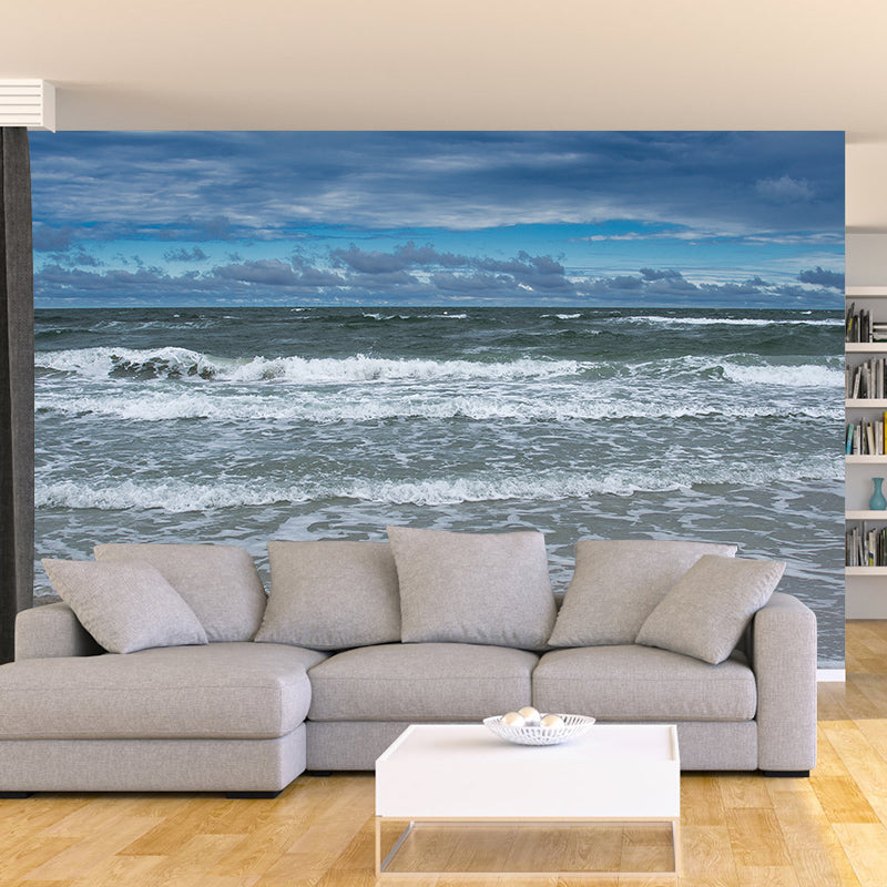 Minimalism Sea Wall Mural Decal Sitting Room Wallpaper, Made to Measure