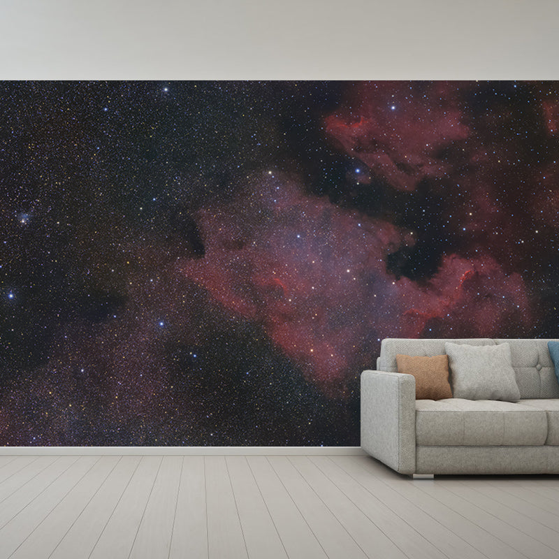 Outer Space Wallpaper Mural for Sleeping Room Water Resistant, Made to Measure