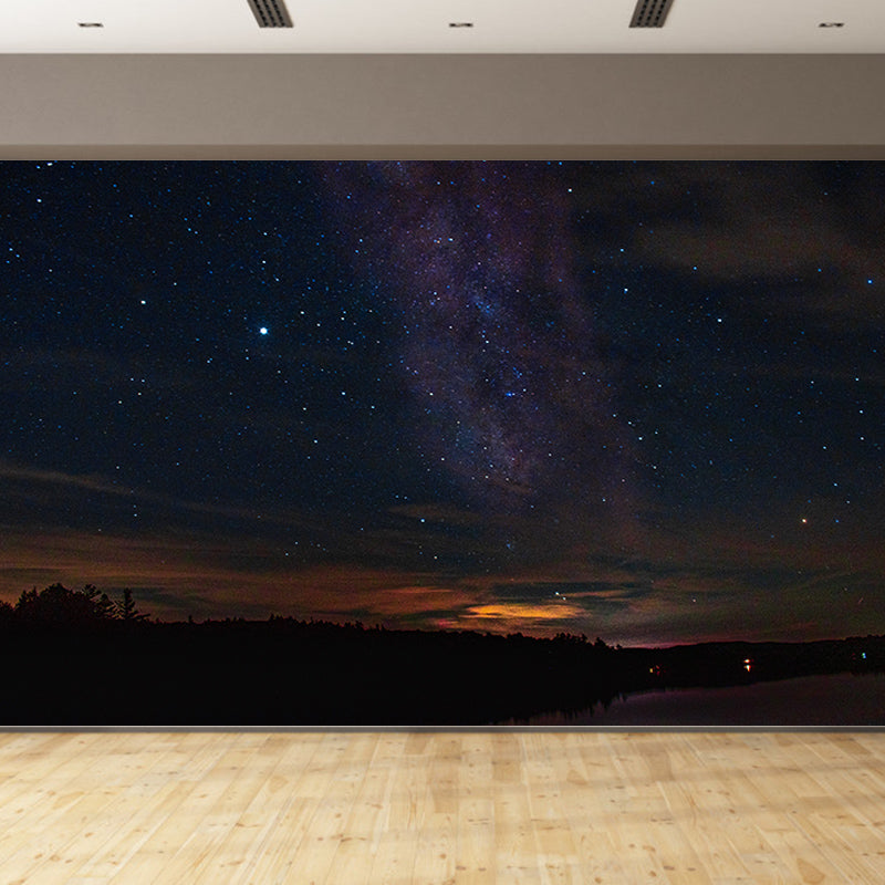 Outer Space Wallpaper Mural for Sleeping Room Water Resistant, Made to Measure