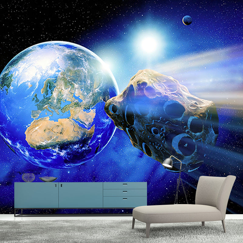 Outer Space Wallpaper Mural for Sleeping Room Water Resistant, Made to Measure