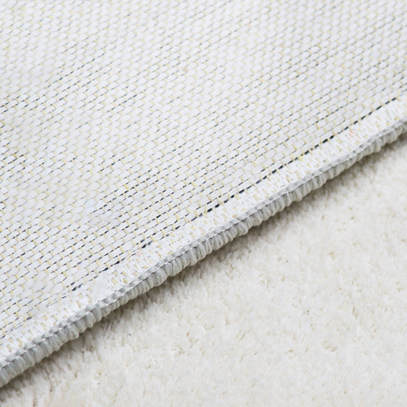 Tapis gris pure de couleur polyester tapis de gueule de soins de soins faciles pour la décoration intérieure