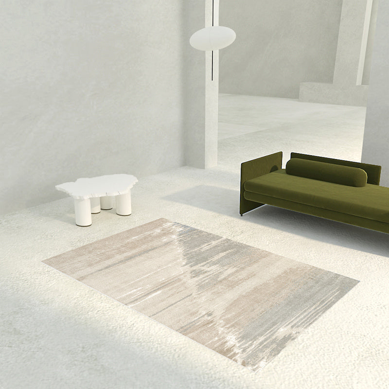 Contemporary Indoor Carpet Contrast Panel Casual PVC Rug StainResistant Washable Area Carpet