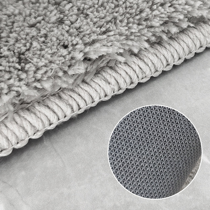 Tapis de couleur pure chic Tapis de polyester beige tapis résistant aux taches pour la décoration intérieure