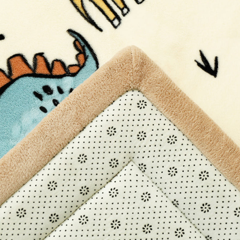 Rapier de salon bleu motif graphique Polyester Area Tapis Tache-teinture Résistant Washable Tapis