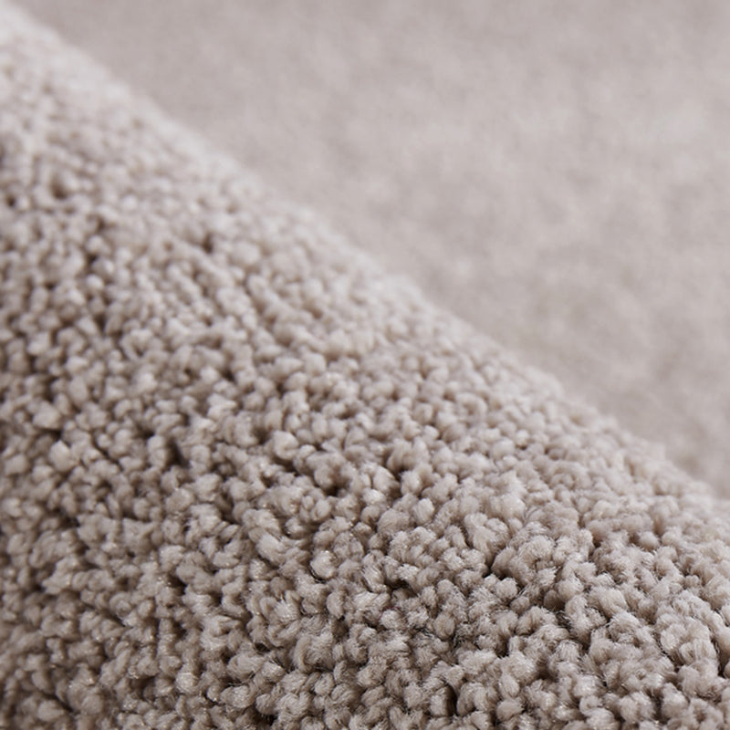 Round Plain Shag Rug Classical Indoor Carpet Non-Slip Backing Carpet for Home Decoration