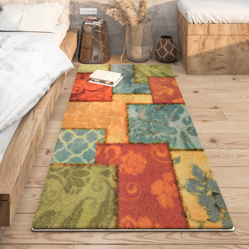 Tapis de motif graphique fantaisie Rapier en polyester gris Tapis de support de tapis sans glissement pour le salon