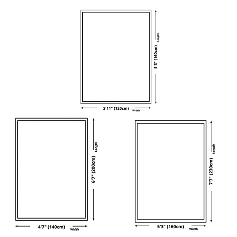 Artistical Indoor Rug Modern PVC Carpet Stain Resistant Area Rug for Living Room