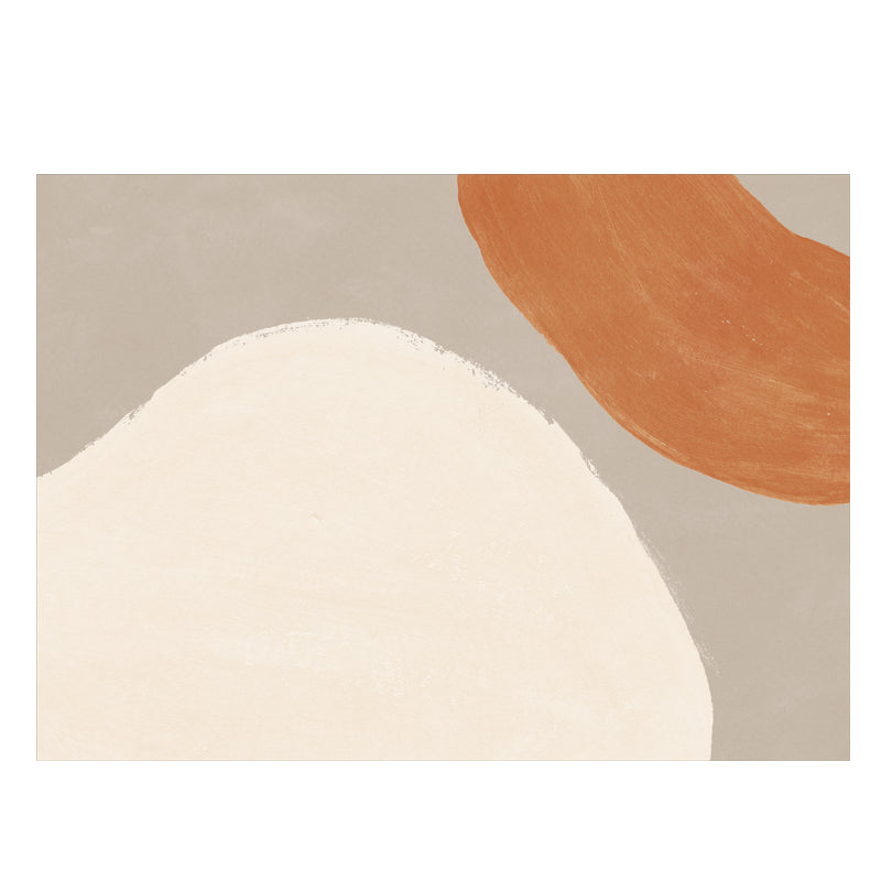 Artistic Contrast Panel Rug Casual PVC Carpet Friendly Washable Area Carpet for Home Decor